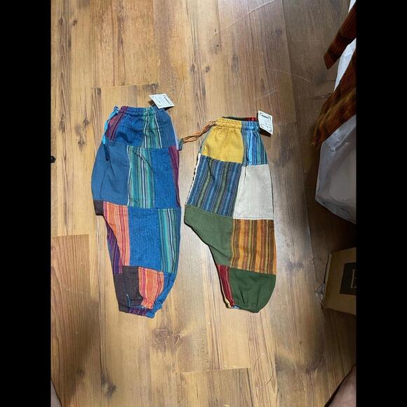 Patchwork hippy boho pants for kids [ Pair] - Picture 4 of 5